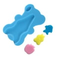 thumbnail image 2 of Esponja de baño para bebé de 1,8 pulgadas de grosor, antideslizante, suave, con forma de dibujos animados, gruesa, para baño, color azul, 2 of 13