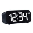 thumbnail image 2 of La Crosse Technology Navy Blue Insta-Set Digital LED Alarm Clock with Bluetooth Technology, 617-714BL-INT, 2 of 6