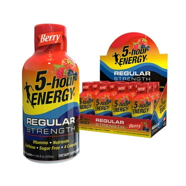 5-Hour Energy Shot, Regular Strength, Berry, 1.93 Oz, 12 Pack