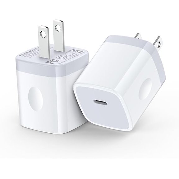 Quyaojz for Samsung Galaxy S26 USB C Fast Charger Block, 2Pack 20W PD3.0 Wall Plug Charging Cube, 5V 3A USBC Power Adapter Compatible With Samsung Galaxy A17 A16, iPhone 17 16 15 Max, Google Pixel