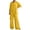 Yellow, variant on Aofany 2 Piece Outfits for Women 3/4 Sleeve Crew Neck Shirts Wide Leg Pants Sets Oversized Matching Lounge Sets Loose Fit Linen Dressy Casual Tracksuits Vacation Outfits Sets