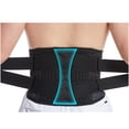 thumbnail image 2 of SHAR One Piece (Black, Size XL) Double Spring Adjustable Pressure Support Breathable Weightlifting Basketball Belt, Adjustable Compression Lumbar Support Belt, 2 of 5