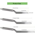 thumbnail image 3 of Ruiboury Stainless Steel Cake Spatula Metal Handle with Hole Cake Decorating Spatula Baking Tool 10", 3 of 9