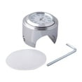 thumbnail image 1 of Reloj universal con de manillar de 7/8 "para motocicleta, resistente para ATV Dirt Bike Motocross (carcasa cromada) Blanco Zulema reloj del manillar de la motocicleta, 1 of 8