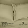 thumbnail image 2 of Sweet Home Collection Split King Sheet Sets, Classic 1800 Series Deep Pocket 5 Piece, Luxury Soft Microfiber Bed Sheet Sets,, Sage, 2 of 5