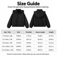 thumbnail image 5 of Boys Lightweight Hooded Windbreaker Jacket, Long Sleeve Full Zip Loose Fit with Pockets for Casual Outdoor Wear, Black, 4-5 Years, 5 of 8