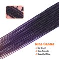thumbnail image 4 of MORICA Crochet Hair Senegalese Twist 34 Inch 8 Packs Small Crochet Hair For Braiding, Crochet Braids Hair for Black Women, Crochet Braids Twist Hot Water Setting (34 Inch, 1B/Purple/Bug), 4 of 6