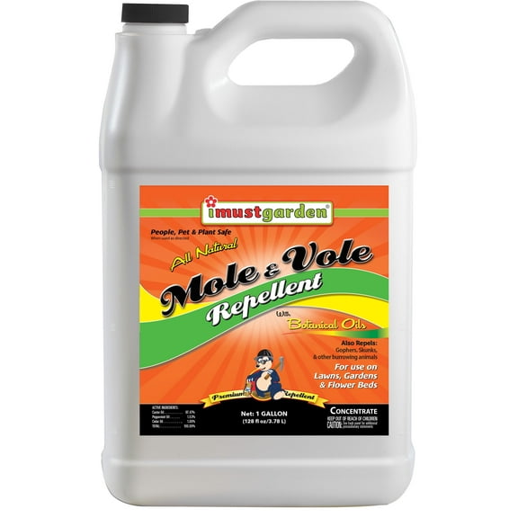 I Must Garden Mole & Vole Repellent - 1 Gallon Concentrate HOSE END REFILL Formula