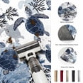 thumbnail image 5 of Area Rugs 3'x5', Navy Blue Black Coastal Turtle Carpet Runner Indoor Outdoor Rugs Home Decor Aesthetic, Nautical Sea Coral Shell Non Slip Mats Washable Accent Rug for Living Room Bedroom, 5 of 8