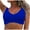 Blue, variant on Jamicy Plus Size Blouson Swim Top Sales Striped Printed Fashion Beach Wear Bikinis Tops for Women