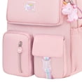 thumbnail image 1 of Bolsa Mochila ligera Hit Color Middle School Kid Girl Book Mochila con colgante JShteea Para Estrenar, 1 of 8