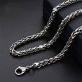 thumbnail image 5 of 2X Joyería de Moda Collares de Acero Inoxidable para Hombres Mujeres Keel Chain Gargantilla Collar 3 mm 24 Pulgadas, 5 of 5