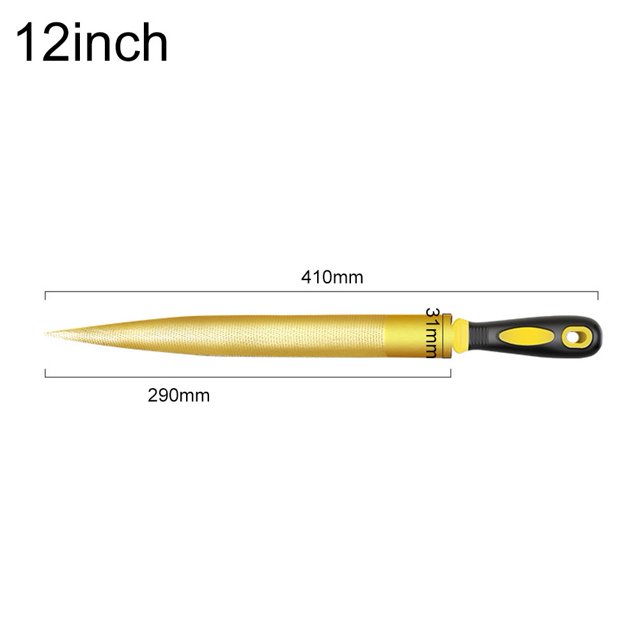 1 Pce Lime en Bois Gravé Lime en Bois Râpes pour Menuiserie Demi-Ronde Lime Plate - 12 Pouces