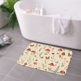 thumbnail image 3 of SPXUBZ Non Slip Flannel Polyester Floor Mat Mushroom And Butterfly Pattern For Bathroom Kitchen Bedroom Decoration 31.5x19.7 inch, 3 of 5
