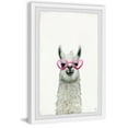 thumbnail image 2 of Marmont Hill Pink Trendy Llama Framed Wall Art, 16.00" x 1.50", 2 of 6