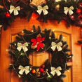 thumbnail image 5 of 36 piezas de mini lazos para árbol de Navidad, adornos de lazo para árbol de Navidad, suministros de decoración para colgar en el árbol de Navidad, 7 x 6 cm, 5 of 5