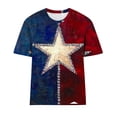 thumbnail image 5 of Axiiglly T Shirts for Women USA Flag 250th Anniversary Independence Day Short Sleeve Crew Neck Tees Fashion Holiday Tops, S-2XL, 5 of 5