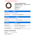 thumbnail image 2 of Timing Crankshaft Sprocket - Compatible with 2011 - 2016 Ford F-150 2012 2013 2014 2015, 2 of 2