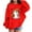 1#Red, variant on Byoo Halloween Hoodie for Girls Cute Cartoon Ghost Print Soft Pullover Hooded Sweatshirt