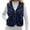 Dark Blue, variant on Gaexia Vest for Women Trendy,Women Stand Collar Sports Vest Sleeveless Zippered Outerwear for Autumn Winter Wear