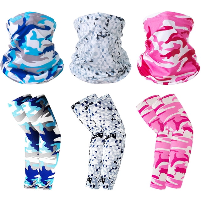 Correa de cuello reflectante anti-UV para la espalda Manga de brazo Manga de brazo refrescante Máscara transpirable Actividades al aire libre para hombres y mujeres