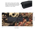 thumbnail image 2 of Hirioo Gothic Eastern Floral Skull for Mouse Pad ,Anti-Slip Base, Durable Stitched Edges, Perfect for Gaming, Office, and Home Use,16x35.5in, 2 of 9