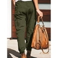 thumbnail image 4 of Pantalones con cordón para mujer, pantalones cargo para mujer, pantalones de senderismo para mujer, pantalones deportivos para mujer, diseño aerodinámico, 4 of 6