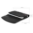 thumbnail image 6 of Luxmo Belt Holster for TCL 50 LE, Pouch Holder Phone Case, Magnetic Closure/Card Slot, PU Leather & Nylon - Black, 6 of 8