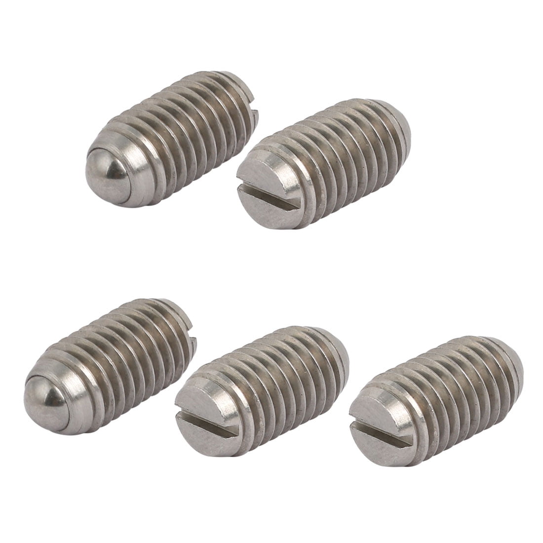 Unique Bargains M12x25mm 304 Stainless Steel Body Slotted Ball Style