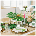 thumbnail image 3 of 70 Piezas 10 Tipos Tropicales Hojas Artificiales Palma Decorativa Verde, 3 of 4