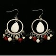 thumbnail image 2 of Erica Lyons Dangle-Earrings Silver-Tone/White, 2 of 5