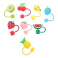 thumbnail image 6 of WEUVEB Themed Straw Covers Cap Silicone Straw Protection 8Pcs, 6 of 8