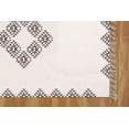 thumbnail image 5 of Casavani Handblock Printed Beige Cotton Dhurrie 12'x12' Square Area Rugs for Living Room & Dining Room, 5 of 5