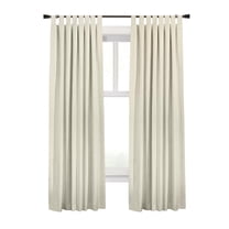 Thermaplus Ventura Blackout Tab Top Curtain Panel Pair each 78 x 84 in Natural