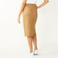 thumbnail image 2 of Women's Nine West Pull-On Ponte Pencil Skirt Color: Maddie Plum Size: MEDIUM, 2 of 3