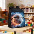 thumbnail image 5 of HUIACONG Fire Lightning Soccer Print Kids Backpack 13.5 Inch Water Repellent Lightweight School Bag with Large Capacity Breathable Padded Adjustable Straps for Boys Girls Ages 3+ School Travel, 5 of 7