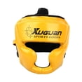 thumbnail image 2 of Boxing Headgear Head engranaje engrosar el casco de entrenamiento suave y transpirable ajustable Amarillo, 2 of 8