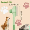 thumbnail image 5 of Cat Comb Dog Comb Pet Hair Removal Tool Flea Comb for Cats and Dog Lice Comb Cat Brush with Release Button Self-Cleaning with Long & Short Stainless Steel Metal Teeth for Shedding, 5 of 9