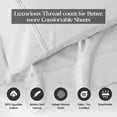 thumbnail image 3 of Superior 1200 Thread Count Egyptian Cotton Solid Pillowcase, King, Platinum, 3 of 5