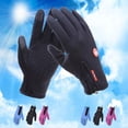 thumbnail image 4 of Guantes con pantalla táctil para montar en invierno, deportes al aire libre, antideslizantes, cálidos, para esquí, escalada, con cremallera, para hombre, 4 of 6