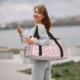 thumbnail image 6 of Bingfone Rabbit And Cloud Print Travel Duffel Tote Bag,Waterproof Shoulder Weekender Bag For Women and Men Swim Sports Travel Gym Bag，Foldable and expandable bag Lightweight, 6 of 7