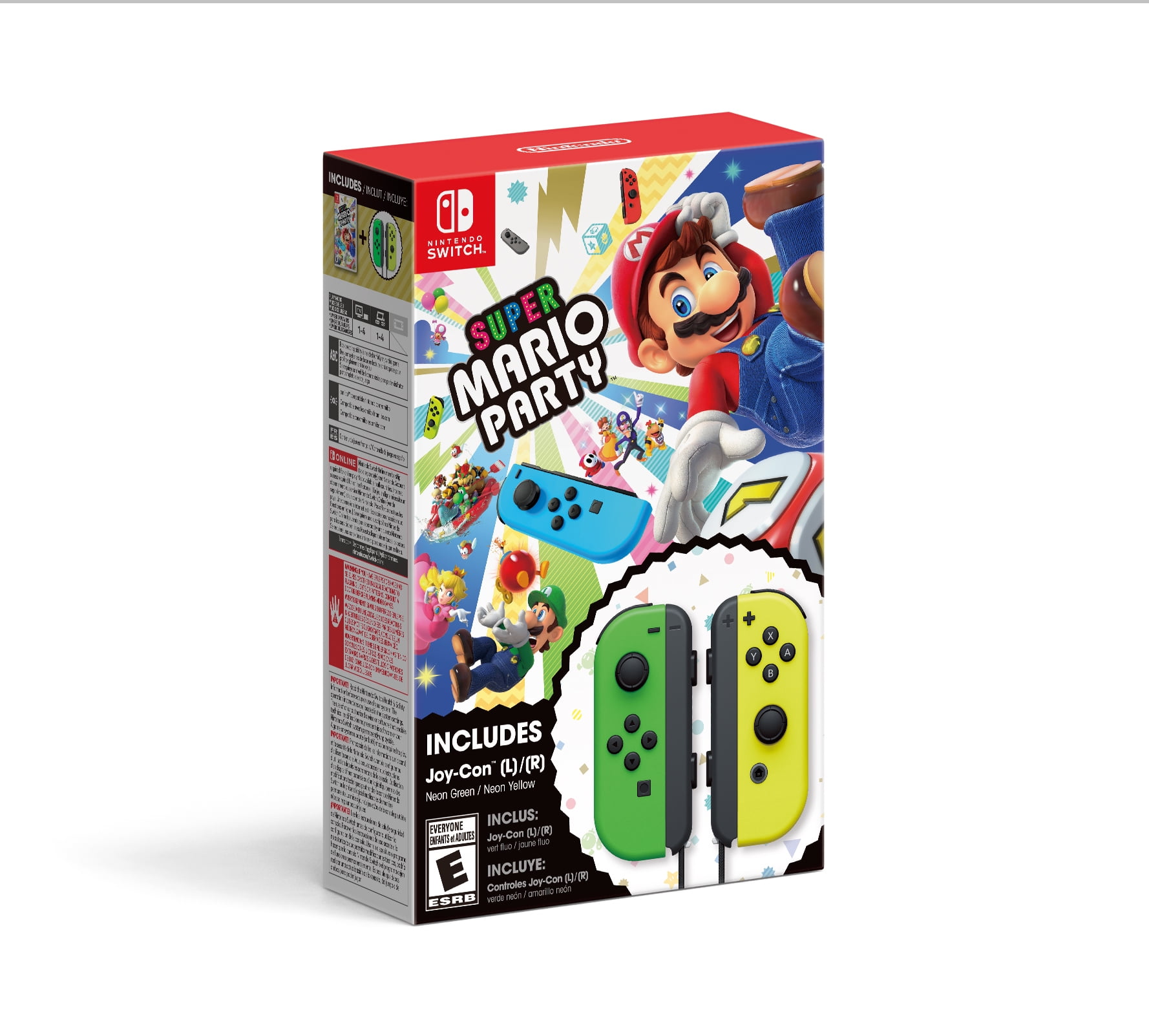 Nintendo Switch Super Mario Party Joy Con L R Green Yellow Hacradfja Walmart Com Walmart Com