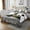 White and Black, variant on YST Kids Panda Quilt Set Queen Size, Kawaii Animal Theme Toddler Coverlet Set For Kids Boys Teens Room Decor, Rustic Farmhouse Flower Leaves Bedding Set With 2 Pillowcases
