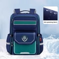 thumbnail image 4 of Mochila escolar de gran capacidad para niños y niñas | Mochila de estilo británico con correas ajustables para la columna vertebral | Mochila ligera de poliéster | Mochila escolar para niños de pri, 4 of 5