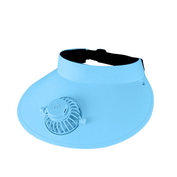 Sombrero para el sol con ventilador de carga USB, protección solar, parasol para viajes al aire libre, equitación, playa, sombrero para el sol vacío, ventilador silencioso, ventilador portátil