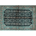 thumbnail image 1 of Ahgly Company Indoor Rectangle Persian Light Blue Traditional Area Rugs, 6' x 9', 1 of 4
