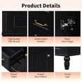 thumbnail image 6 of DTTRA 36 Inch Bathroom Vanity with Sink and Mirror Cabinet, Modern Freestanding Vanity with Soft Close Doors and Drawers, MDF & Solid Wood Frame, Ample Storage, Ceramic Top, Single Sink, Black, 6 of 7