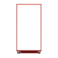 thumbnail image 6 of Tot Mate Mobile Bookcase with Dry Wipe Board, Interactive Classroom Shelf, 30"W x 23"D x 60"H, Red, 6 of 7
