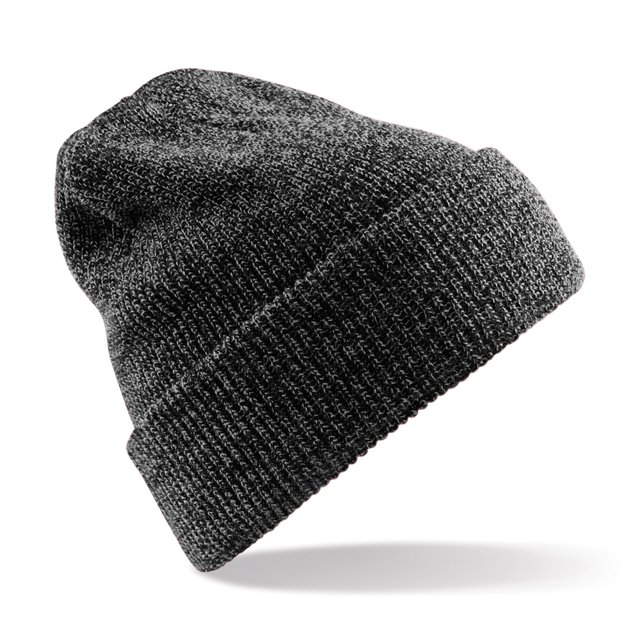 Beechfield - Gorro liso estilo Beanie modelo Heritage para mujer (Gris Antiguo)