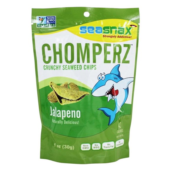SeaSnax - Chomperz Crunchy Seaweed Chips Jalapeno - 1 oz.